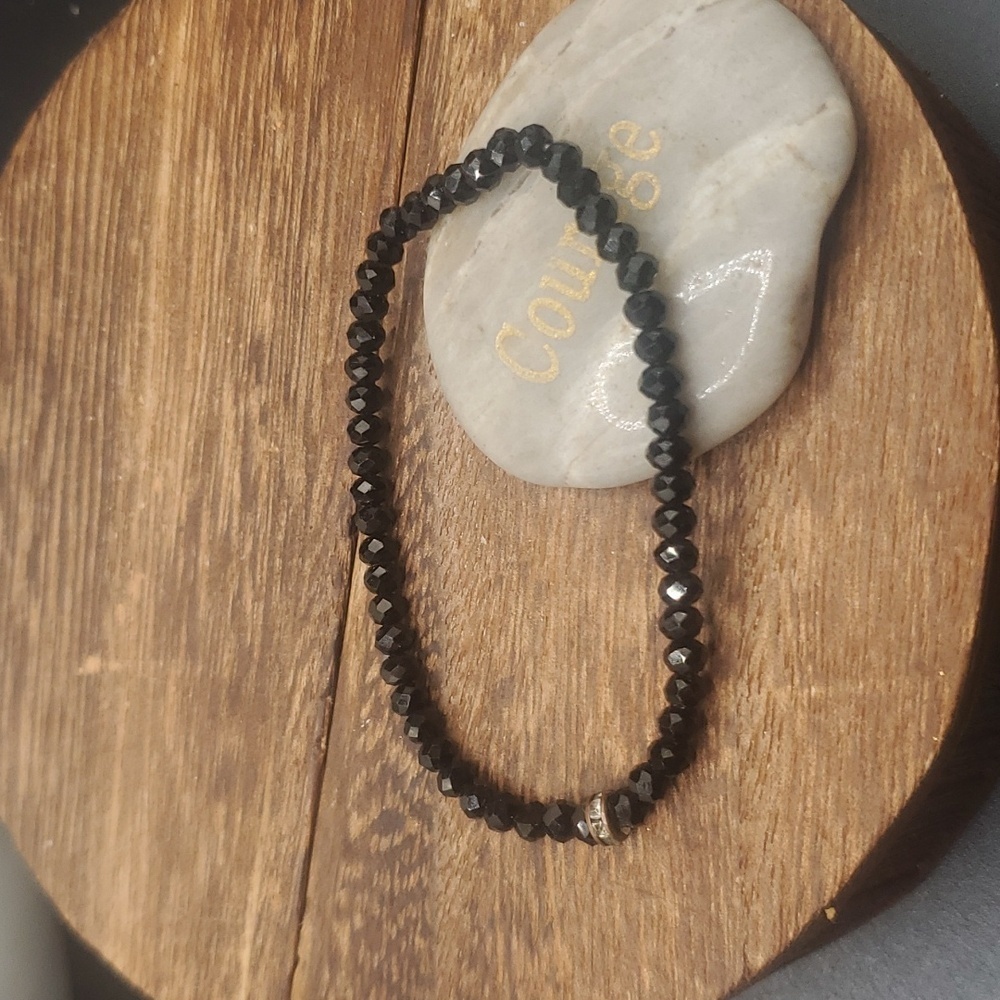 Crystal beaded bracelet evening attire‎ B3103 formal ✨️